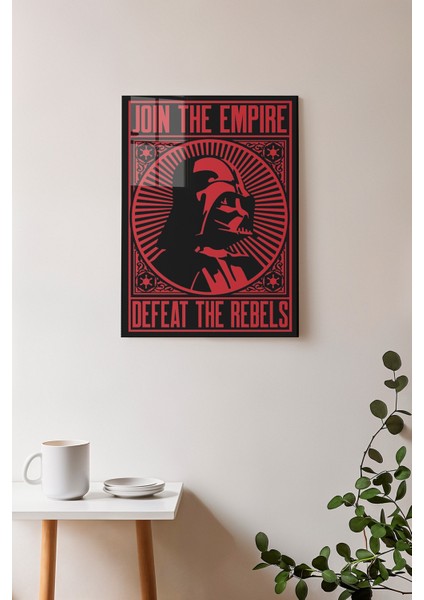 Metal Poster Star Wars Imparatorluk - Dikey Dekoratif Metal Poster - Hediyelik Metal Poster