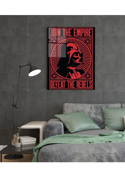 Metal Poster Star Wars Imparatorluk - Dikey Dekoratif Metal Poster - Hediyelik Metal Poster modelleri