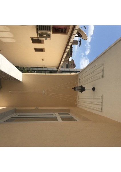 Asansörlü Çamaşır Askısı 6 Çubuk, 160cm, Metal, Beyaz fırsatları