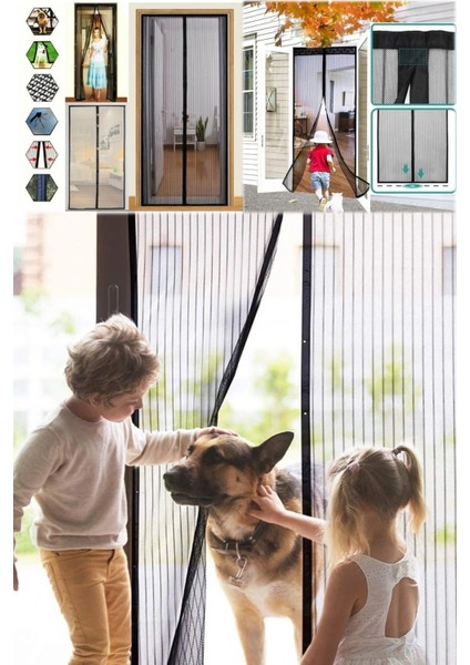 Mıknatıslı Mutfak Balkon Dış Kapı Sinekliği 90X210 cm Beyaz Sarı Renk modelleri