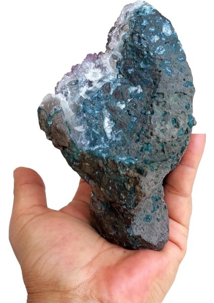 Elite Doğal Ametist Taşı 720 gr Mükemmel Sonlanmış Şeffaf Kristaller Şifa Enerji Lüxs Dekor 1 Adet indirimleri