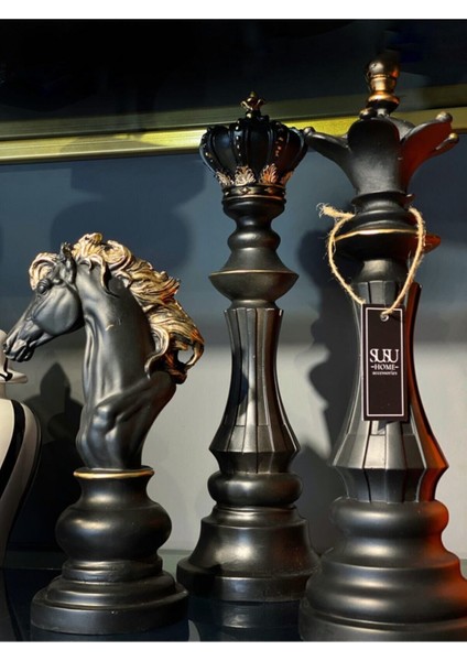 Elite Satranç Seti Heykeli, Chess Set 1 Adet