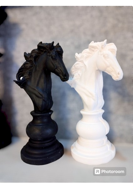 Elite Dekoratif 2'li Satranç At Biblo, Satranç Heykel At, Heykel, Hediyelik Dekoratif At Heykel 1 Adet fırsatları