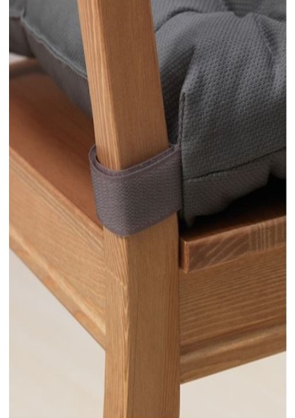 Gri Sandalye Minderi 4 Adet 40/35X38X7 cm fırsatları