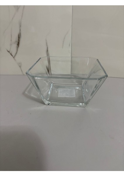 Elite Küçük Boy Geometrik Cam Kase 10CM 1 Adet