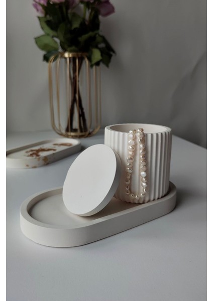 Elite Dekoratif Beton 3’lü Banyo Seti 1 Adet