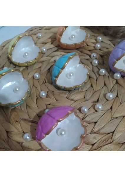 Elite 6'li Kahve Yanı Sunumluk Midye Lokumluk Pastel Renkler 1 Adet