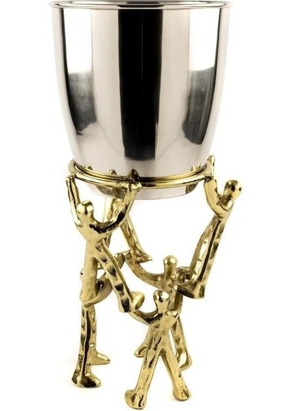 Elite P313.315443 Gümüş Gold Şampanya Kovası 23X51CM 1 Adet