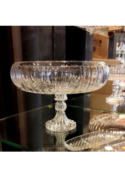 Elite Fleur Cam Sunumluk Kase & Meyve Salata Sunum Servis Kasesi 24X16CM 1 Adet