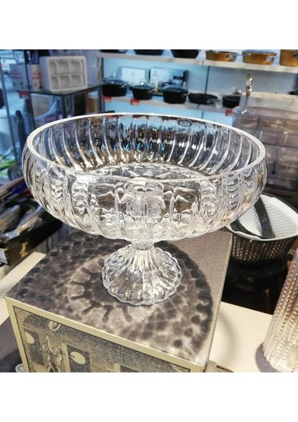 Elite Fleur Cam Sunumluk Kase & Meyve Salata Sunum Servis Kasesi 24X16CM 1 Adet modelleri