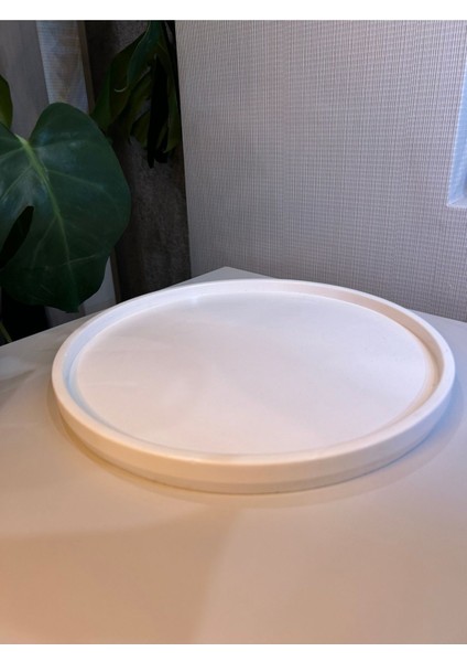 Elite Dekoratif Beton 30 cm Organizer Tepsi / Saksı / Mum Altlığı 1 Adet fiyatları