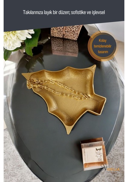 Takı Tabağı Takı Organizeri Takı Makyaj Kozmetik Düzenleyici Gümüş Eskitme Renk Model 12