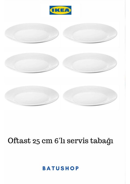 Elite Oftast Tabak, Beyaz, 25 cm 1 Adet