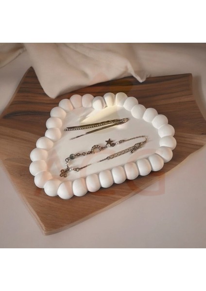 Elite 2'li Oval Bulut Bubble Set Takı Tabağı Sunum Tabağı Organizer Tabak 1 Adet