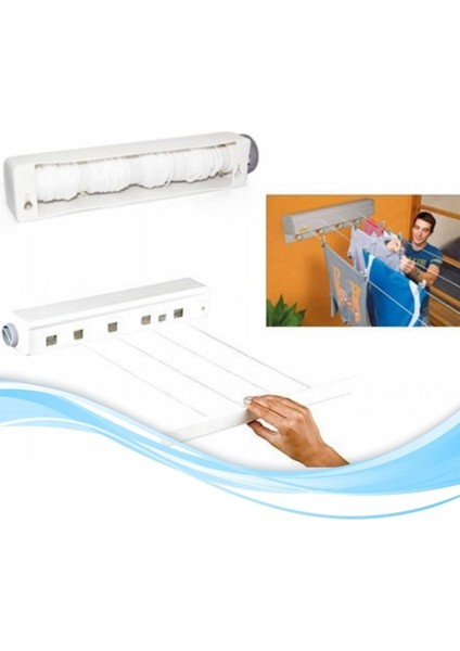 Pratik ve portatif yeni nesil 4 ipli askılık, hafif ve kullanışlı plastik materyal
