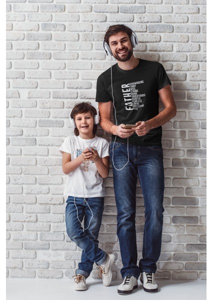 Babalar Günü Baba ? Kısa Kollu Bisiklet Yaka T-Shirt fiyatları