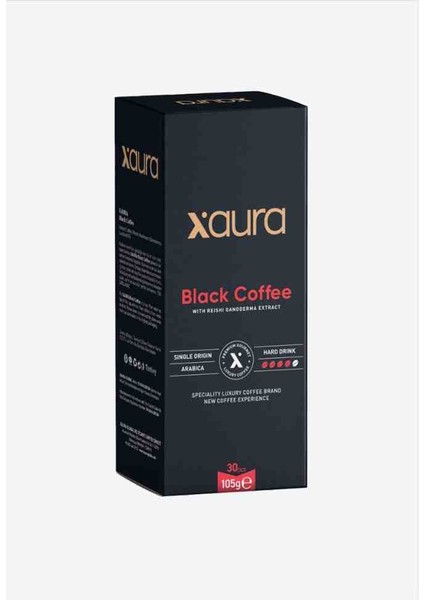 2’li Black Coffee – Fit Kahve Seti (2X30’LU) Şekersiz Reishi Kahve