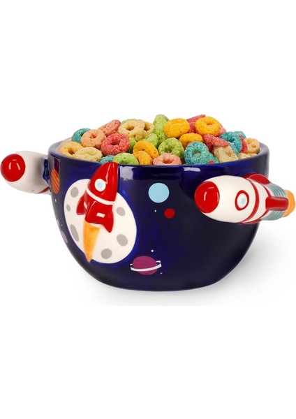 Elite Good Morning Seramik Kahvaltı Kasesi 400 Ml, Mikrodalga & Bulaşık Makinesi Uyumlu 1 Adet