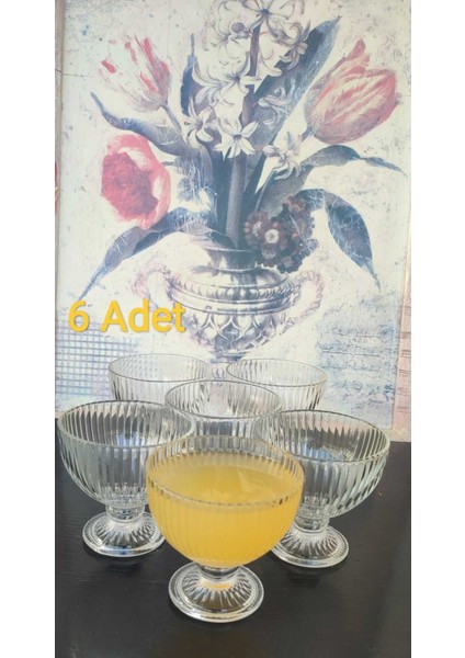 Elite Dondurma Sunum Ayaklı Kase 6 Ad. Lorıta Ice Cream 250 cc Hacim 10 cm Yükseklık 10 cm Ağız Ölçü 1 Adet