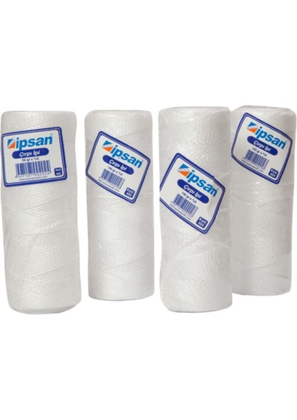 Beyaz Çırpı İpi 100 Gr, 6'lı Paket, Dayanıklı Plastik Malzeme