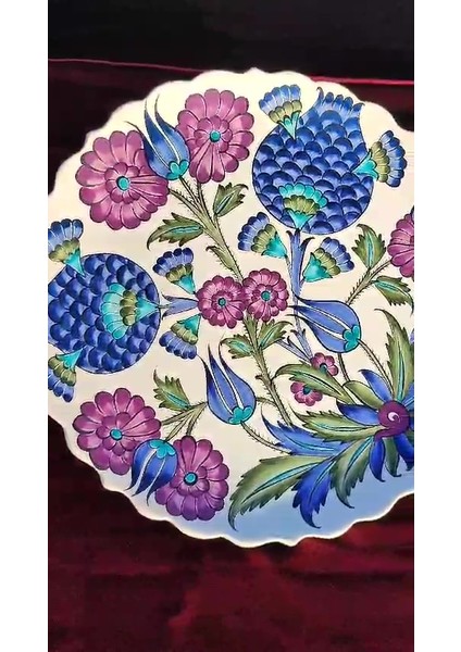 Elite Iznik Çini Tabak El Işçiliği 1 Adet