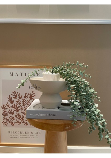 Elite Seramik Bej Ayaklı Stoneware Kase (Muadil Marka) 1 Adet