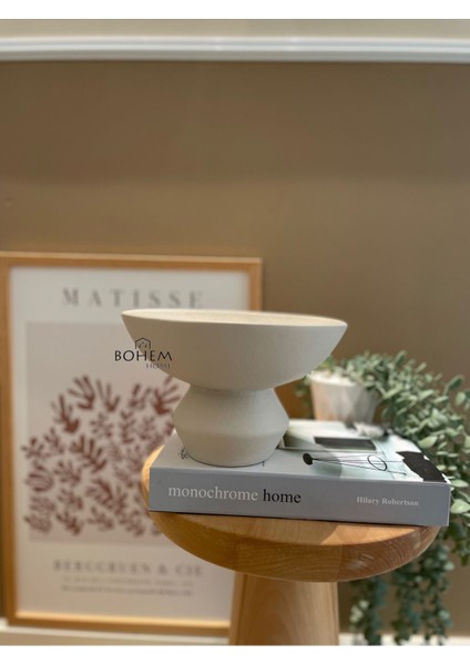 Elite Seramik Bej Ayaklı Stoneware Kase (Muadil Marka) 1 Adet