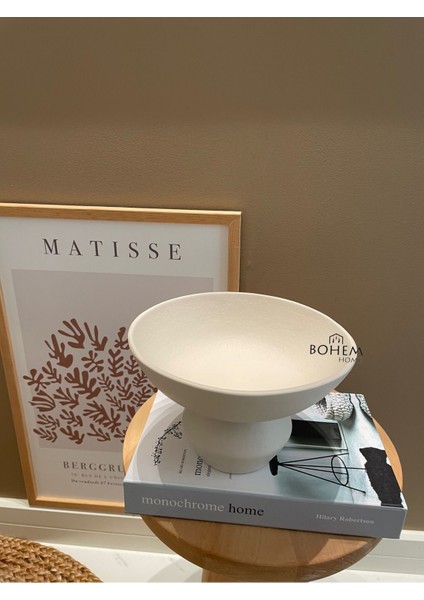 Elite Seramik Bej Ayaklı Stoneware Kase (Muadil Marka) 1 Adet