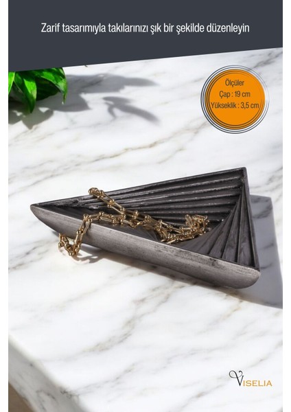 Takı Tabağı Takı Organizeri Takı Makyaj Kozmetik Düzenleyici Altın Eskitme Renk Model 14