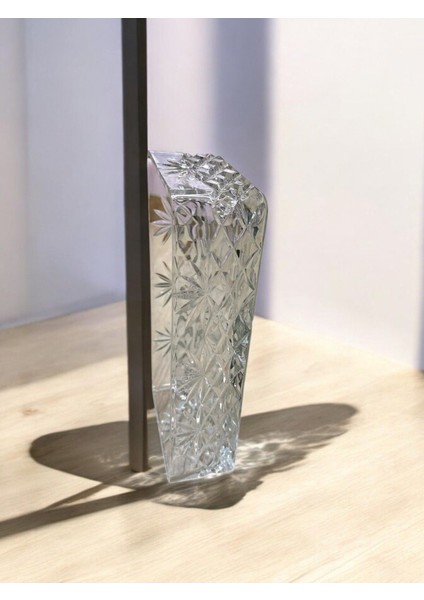 Elite Dekoratif Kristal Cam Sunumluk-Salatalık-Zeytinyağlı-Meze 24 cm Farklı Seçenek ve Desenler 1 Adet