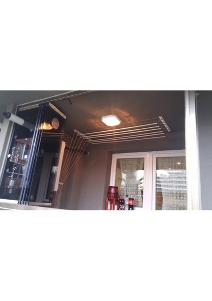Asansörlü Çamaşırlık 6 Çubuk, 140 cm, Metal, Beyaz, Dayanıklı ve Şık Tasarım modelleri