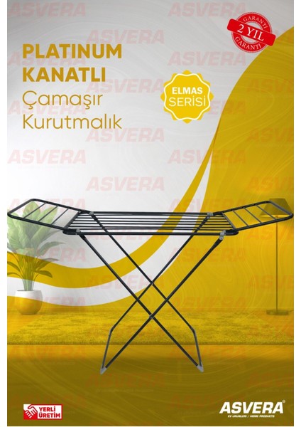 Gri Metal Çamaşır Kurutmalık, Dayanıklı ve Şık Tasarım