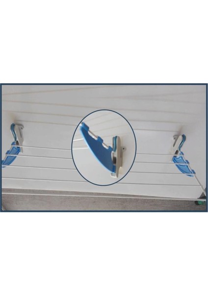 Kurufer Petek Çamaşır Kurutmalık ve Duvar Montaj Aparatı, Metal, Beyaz fiyatları