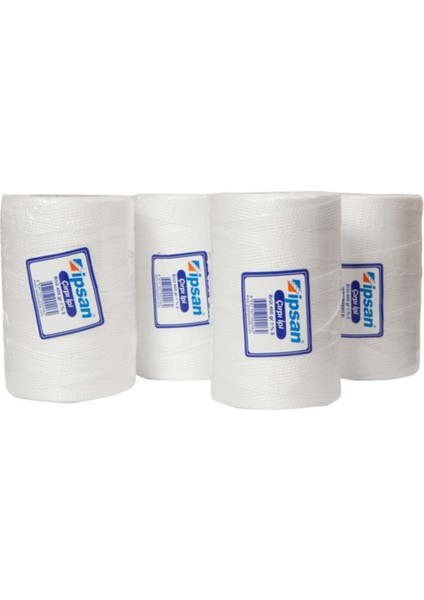 Beyaz Çırpı İpi 400 Gr 6'lı, hafif ve dayanıklı plastik malzeme, kolay kullanımlı.
