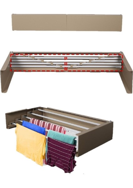 Kompakt ve şık tasarımlı 70cm paslanmaz metal çamaşır kurutma askısı fiyatları