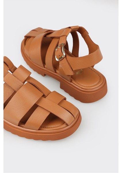 Taba Deri Kadın Günlük Ayakkabı indirimleri