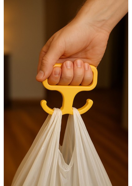 Renkli Poşet Taşıma Aparatı, 9x14 cm, TR menşei, pratik ve şık kullanım