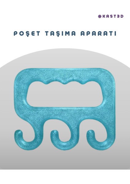 Gri poşet taşıma aparatı, 7x10 boyut, pratik ve dayanıklı kullanım sağlar.