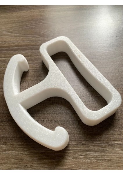 10x15 cm Beyaz Poşet Taşıma Aparatı, Pratik ve Şık Elde Tutucu