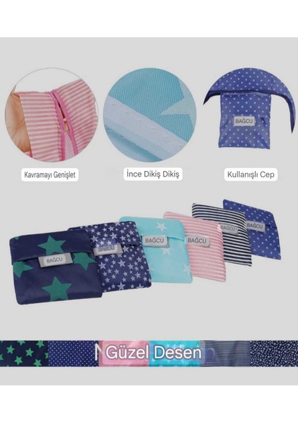 Katlanabilir Pazar Çantası, Renk: Lacivert, Boyut: 34x48, Kamp ve Plaj için ideal fiyatları