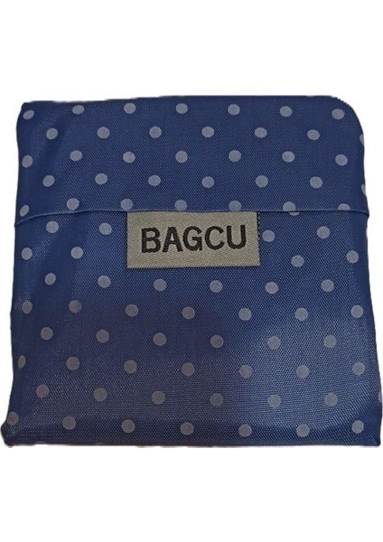 Katlanabilir Pazar Çantası, 34x48 cm, Mavi, Kamp ve Plaj için ideal