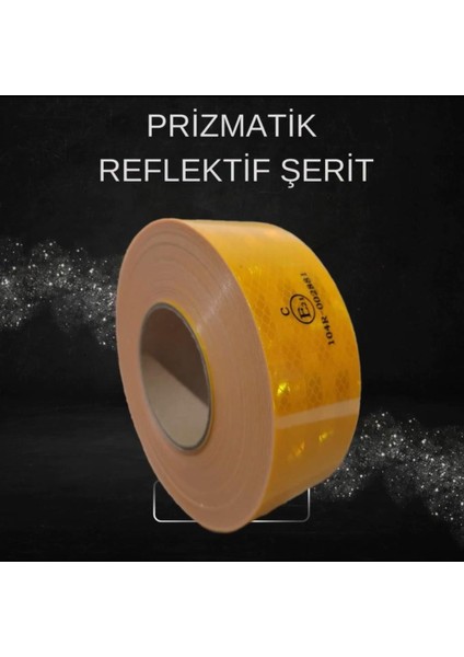 50 Metre Sarı Tüvtürk Uyumlu Reflektif Şerit Reflektör
