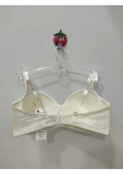 Mesh Kumaş C Cup Içi Boş Straplez Kadın Ekru Sütyen - 1221 modelleri