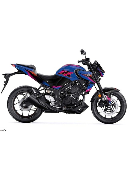 Yamaha mt 25 2019-2024 Mor-Pembe Sticker Set Full Body Kıt