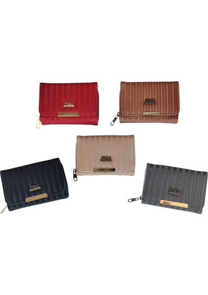Zebra Desenli Renkli Yumuşak Kumaş Yüzey Çok Gözlü Continantel Kadın Cüzdanı 16X9X5 indirimleri