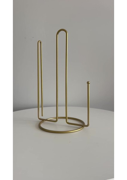 Elite Gold Ayraçlı Kağıt Rulo Havluluk 25 cm Peçetelik , Modern Mutfak Ergonomik Tasarım - Metal Paslanmaz 1 Adet