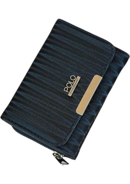 Zebra Desenli Renkli Yumuşak Kumaş Yüzey Çok Gözlü Continantel Kadın Cüzdanı 16X9X5