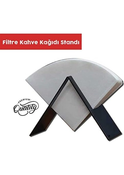 Elite Filtre Kahve Kağıdı Tutucu Stand Aparatı Dekoratif Metal Peçetelik, Siyah Newstar 10 1 Adet