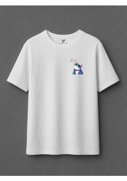 Unisex Cat 2 Baskılı Oversize T-Shirt