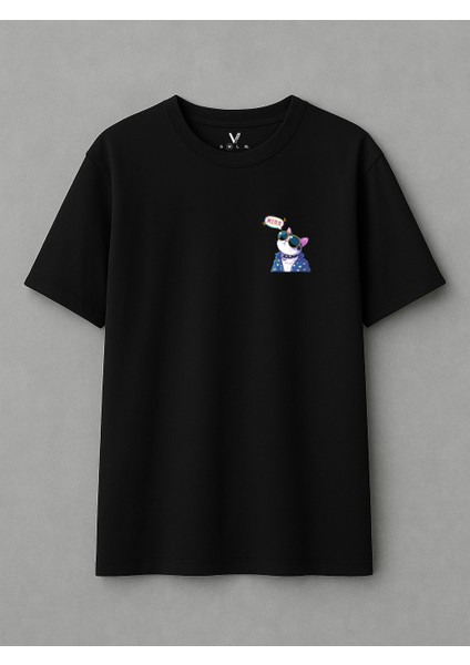 Unisex Cat 2 Baskılı Oversize T-Shirt